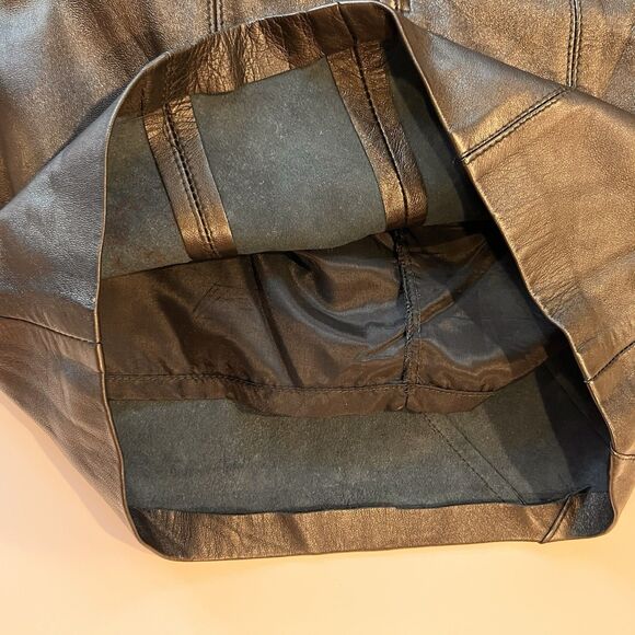 Vintage Giorgio Saint Angel Leather Pencil Skirt 6 Dinkie Tang‎ High Waisted 80s - Picture 13 of 13